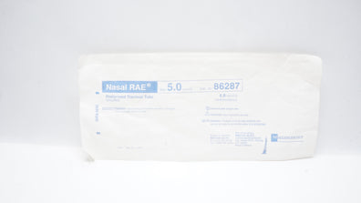 Mallinckrodt 86287 Nasal RAE Tracheal Tube Uncuffed 5.0mm ID x 6.8mm OD